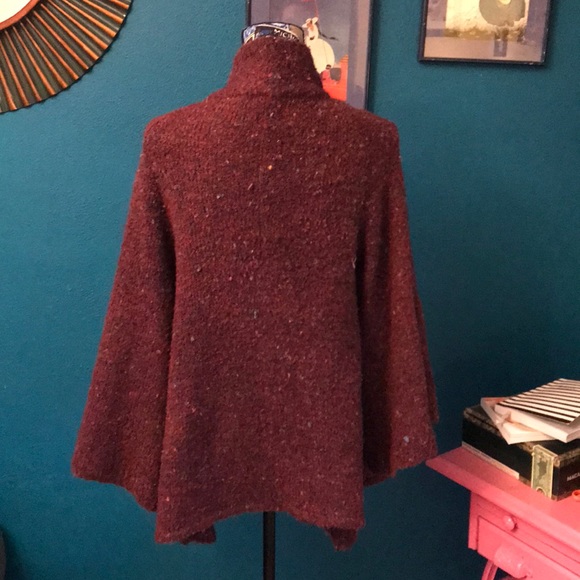 Burgundy snap cardigan - Picture 3 of 3